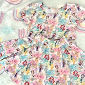 Disney Princess 2 piece crop top and skirt